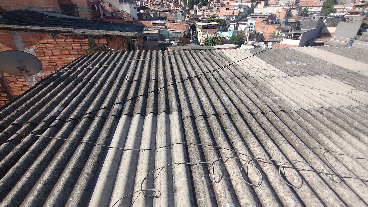 Telhado antes da reforma