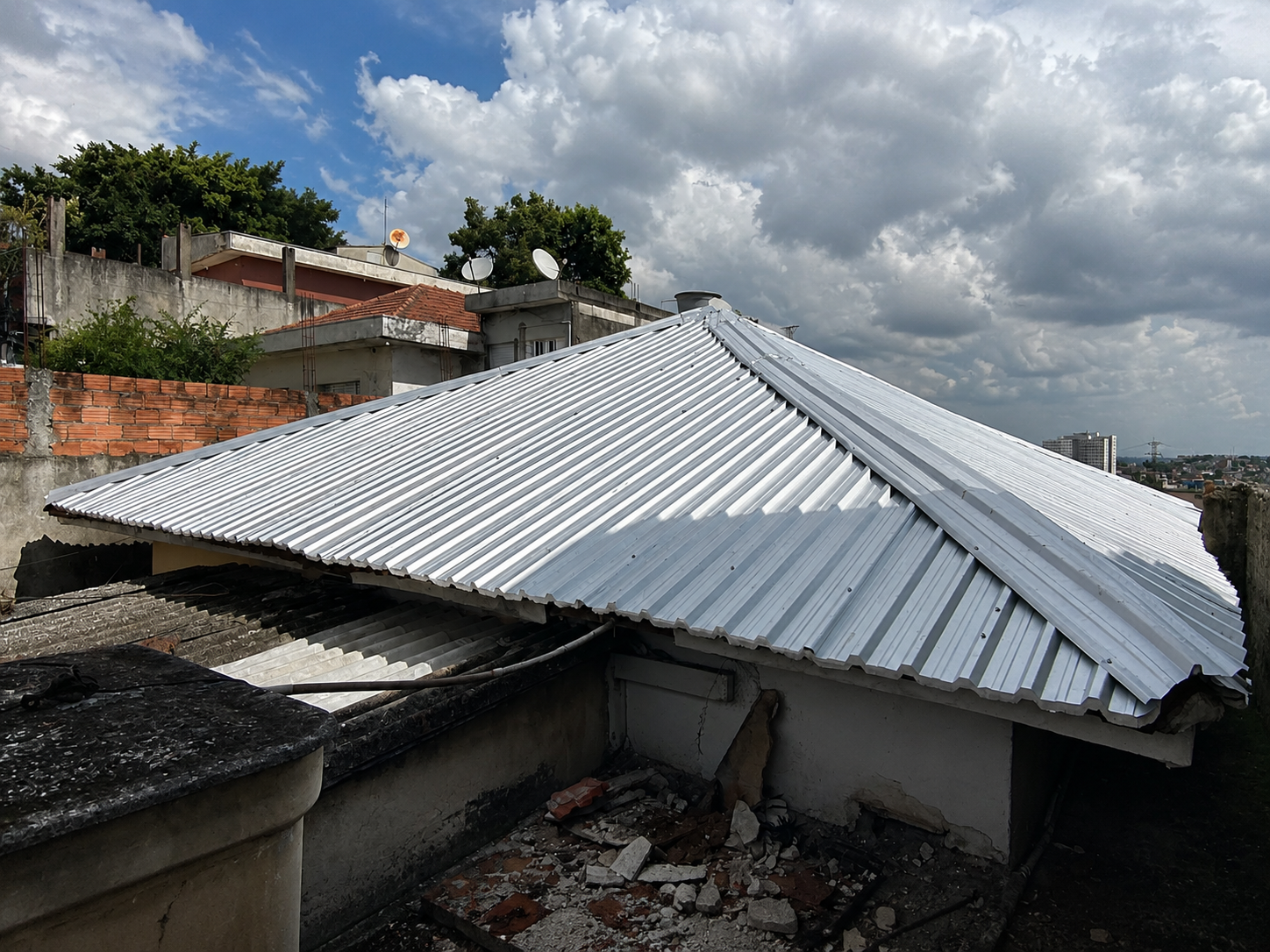 Telhado depois da reforma